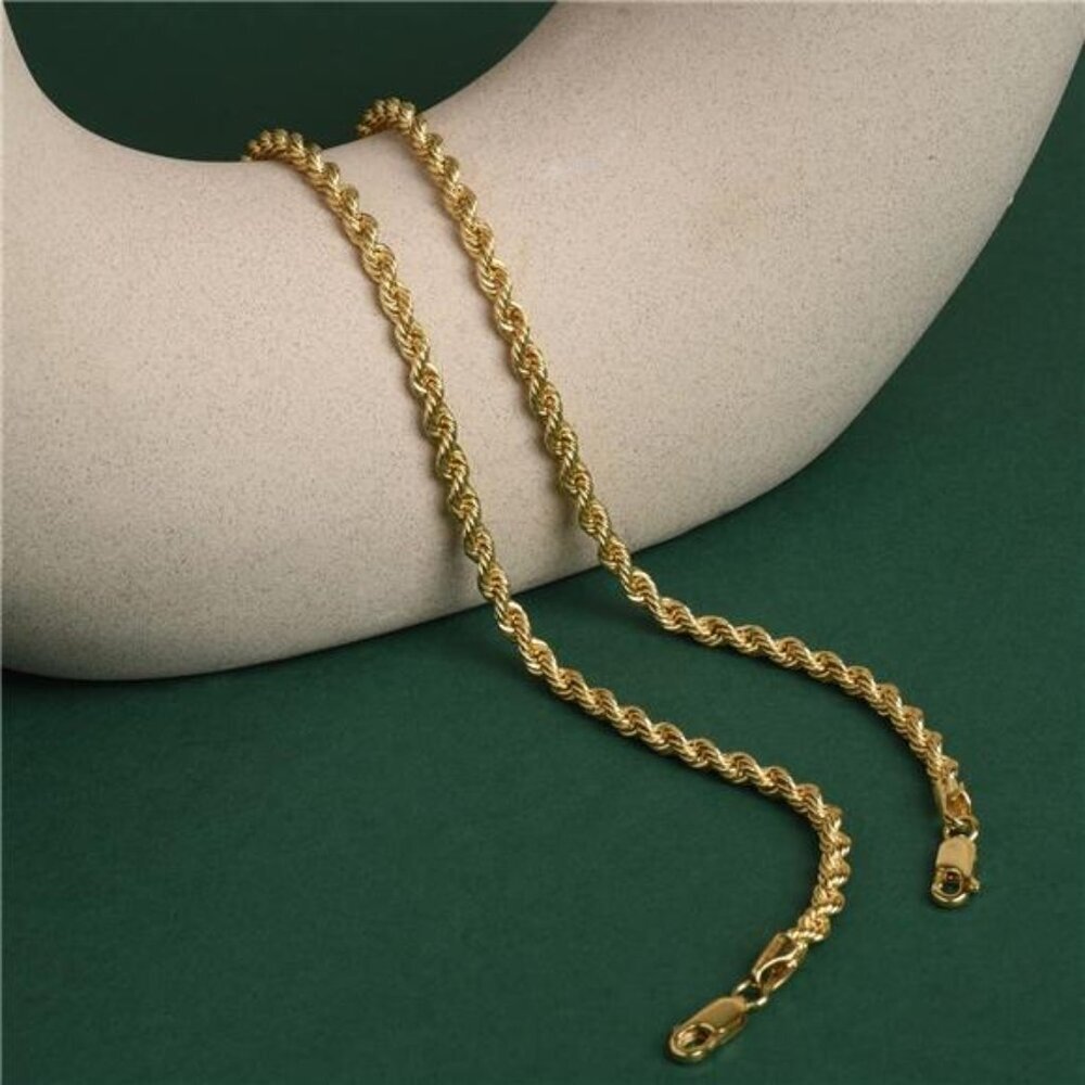 14K Gold Filled Rope Chain Bracelets - Picture 2 of 4
